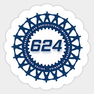 UAW 624 Sticker